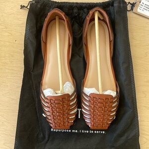 Cognac sandal. Just Fab size 8.5